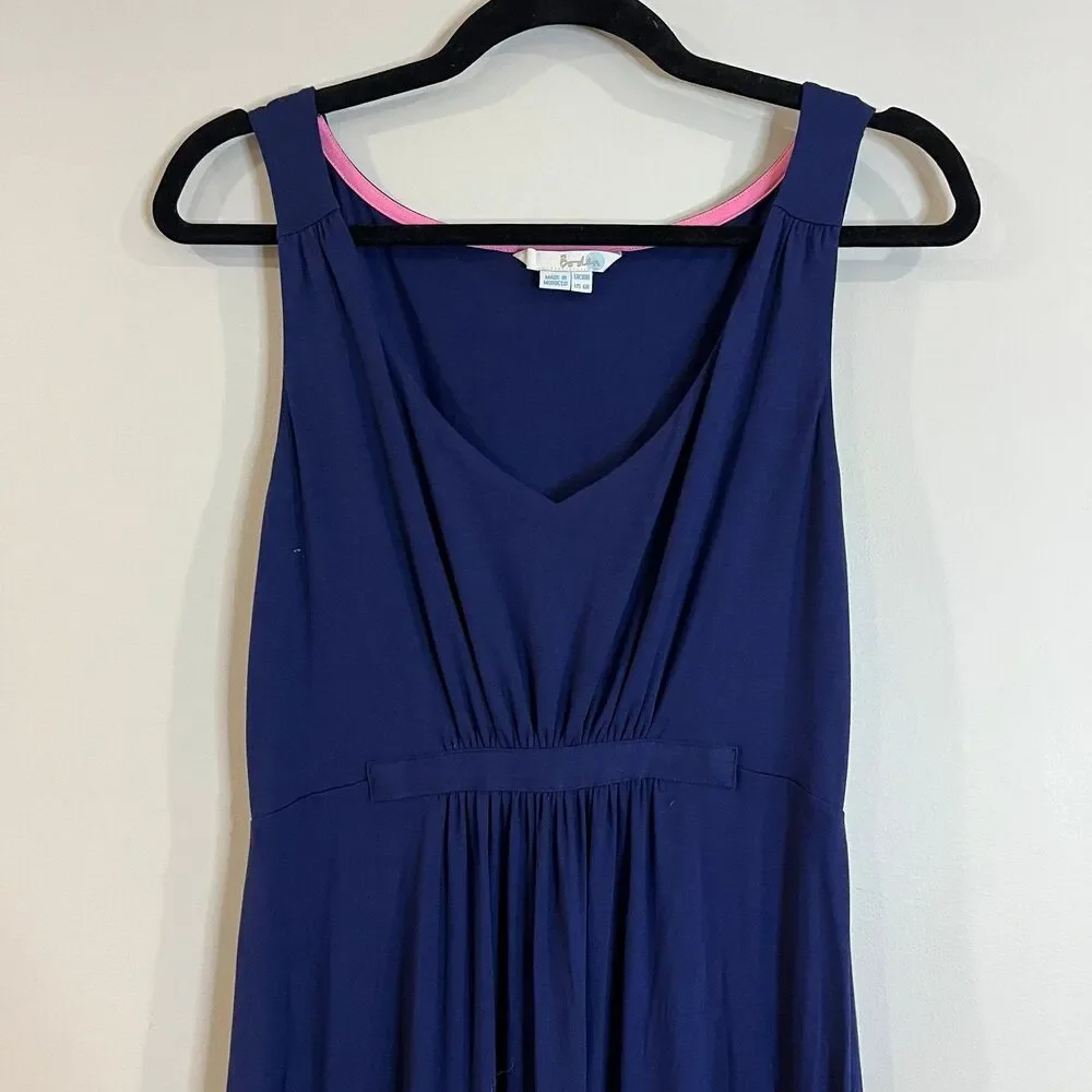 Boden Navy Blue Jersey Maxi Dress size 6 - Picture 3 of 6